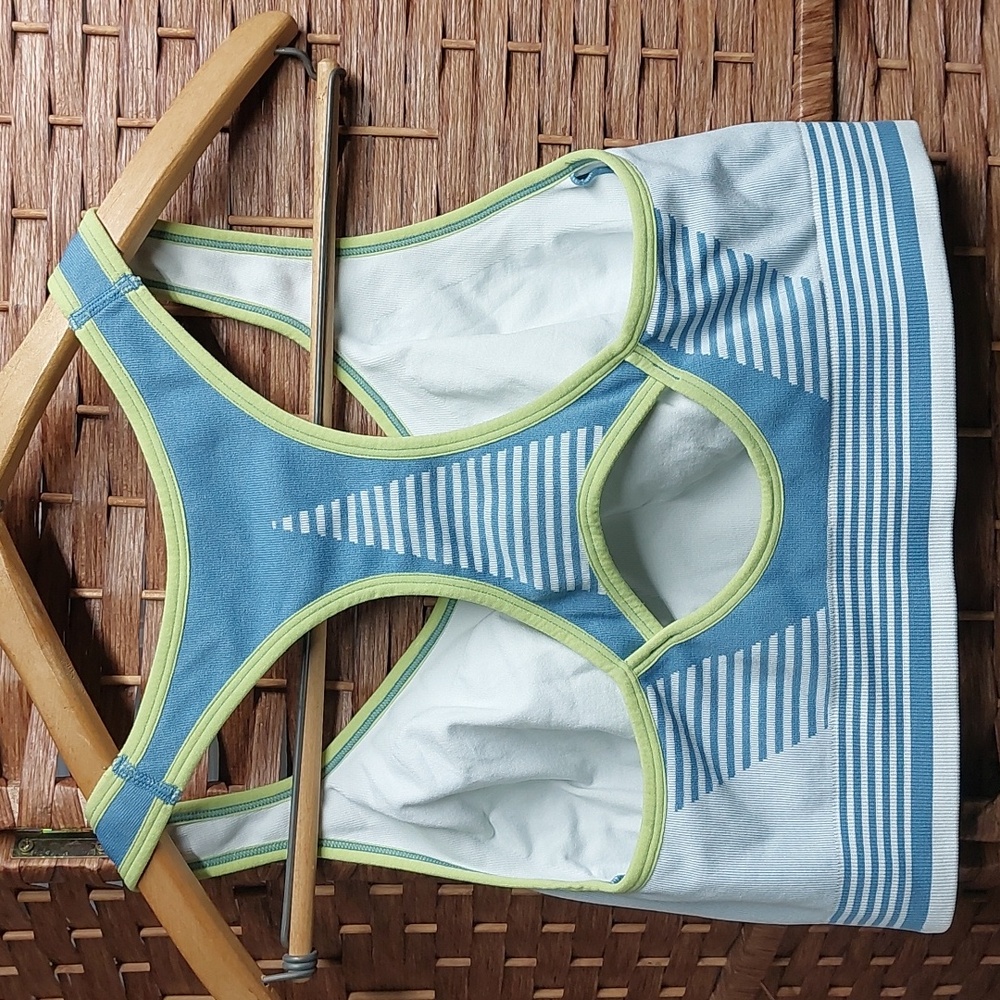 Members Mark XXL sports bra Blue and Green - Picture 8 of 9